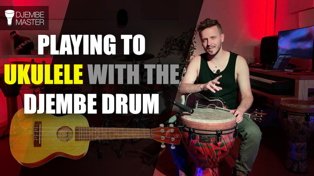 Playing to Ukulele with the Djembe Drum
