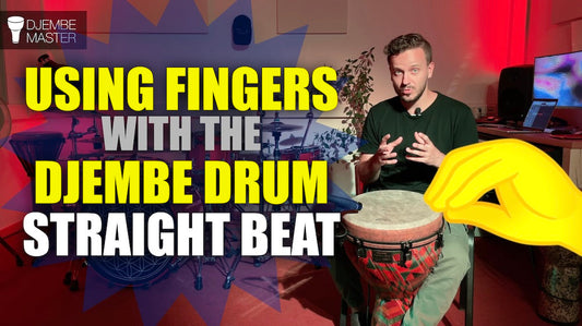Using Fingers with the Djembe Drum - Straight Beat