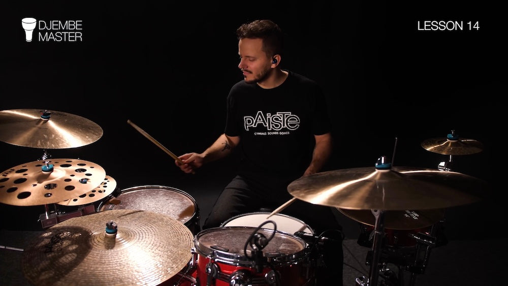 Drum Set Beats with Djembe Volume 1