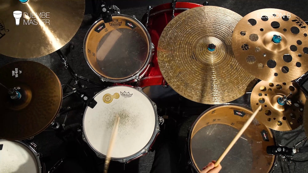 Drum Set Beats with Djembe Volume 1