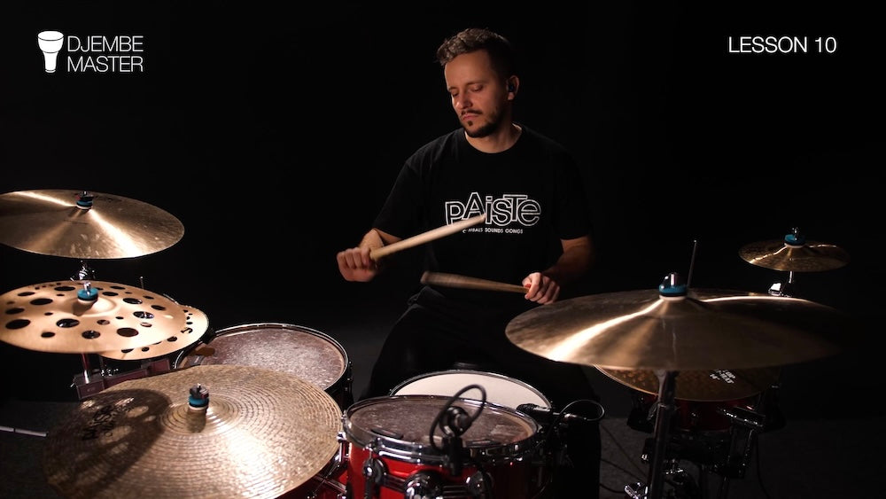 Drum Set Beats with Djembe Volume 2