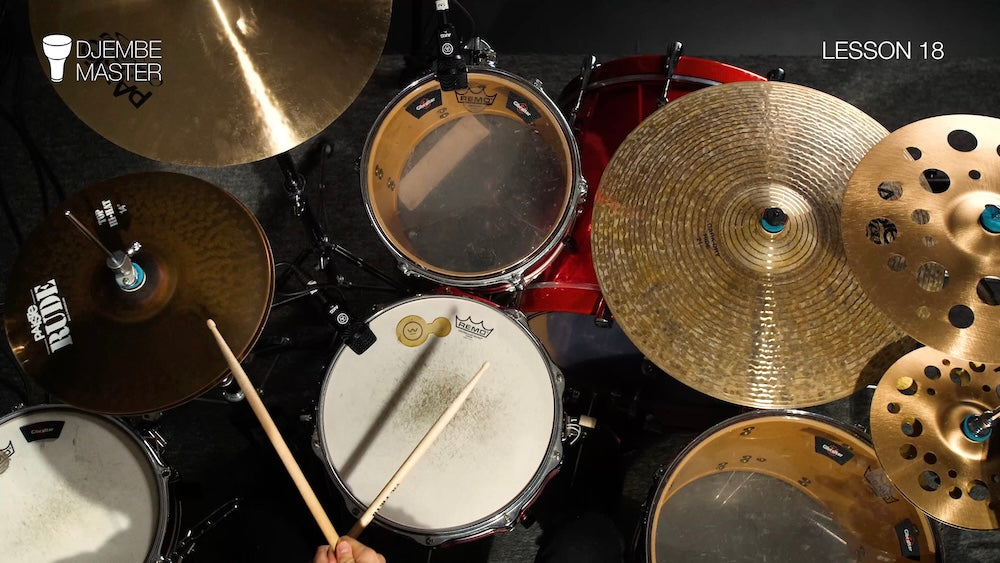 Drum Set Beats with Djembe Volume 2